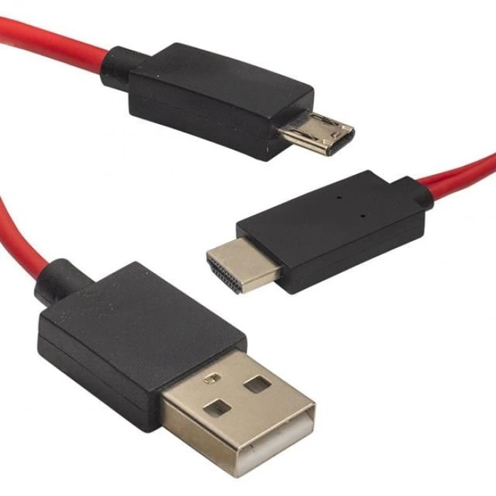 Powermaster Micro Usb S3-S4 HDMI Tv Bağlantı Kablosu Mhl Kit