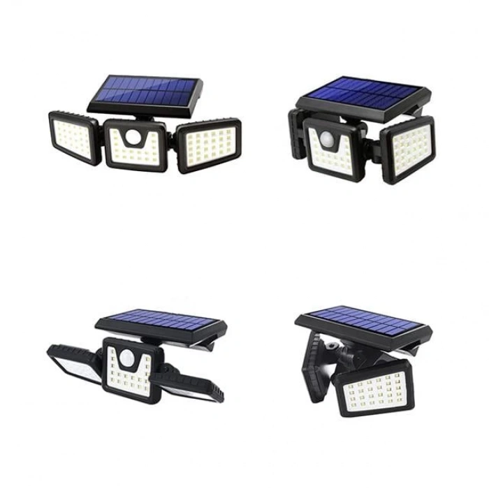 Powermaster MX-W771A Sensörlü 3 Modlu 74 Ledli Solar Aydınlatmalı Duvar Lambası