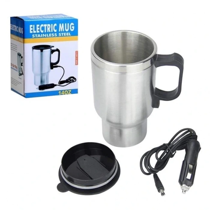 Powermaster Paslanmaz Çelik 12 Volt Araç İçi Kettle KLC A-103