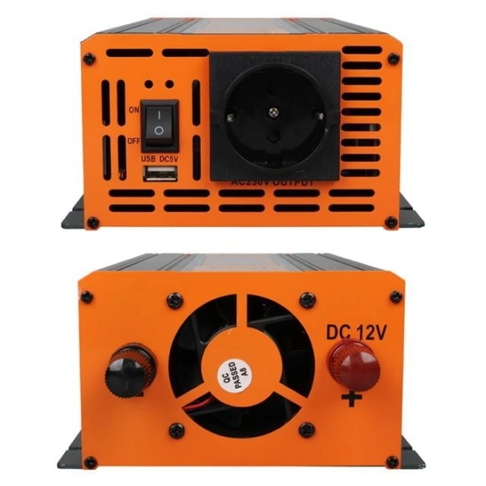 Powermaster PM-1500A 12 Volt 1500 Watt LED Ekranlı Power Inverter