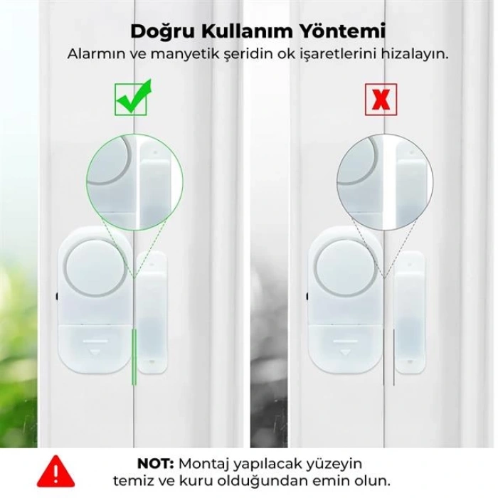 PowerMaster PM-17795 Mini Manyetik Pencere Ve Kapı Güvenlik Alarmı