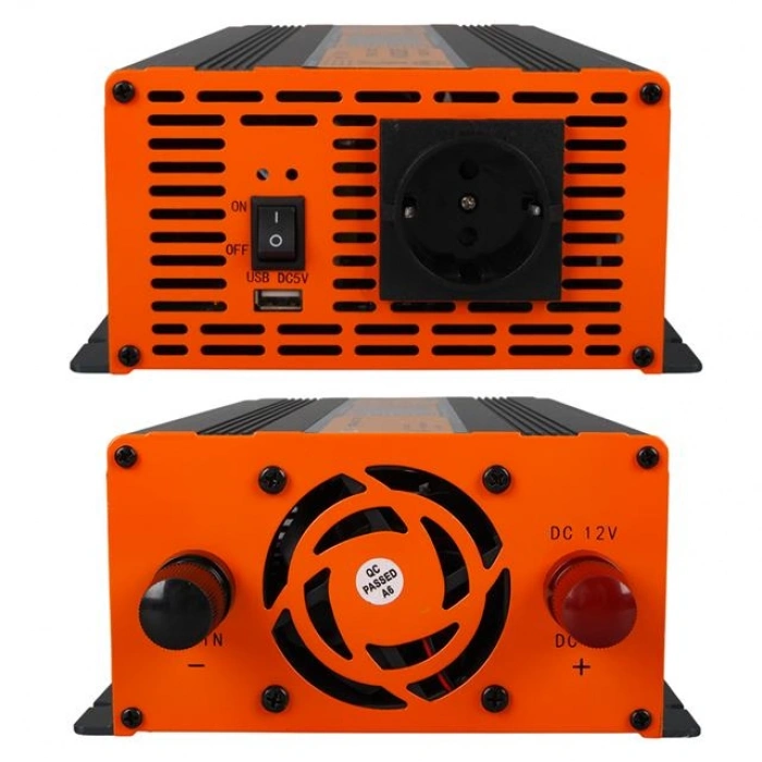 Powermaster PM-2000A 12 Volt 2000 Watt LED Ekranlı Power Inverter