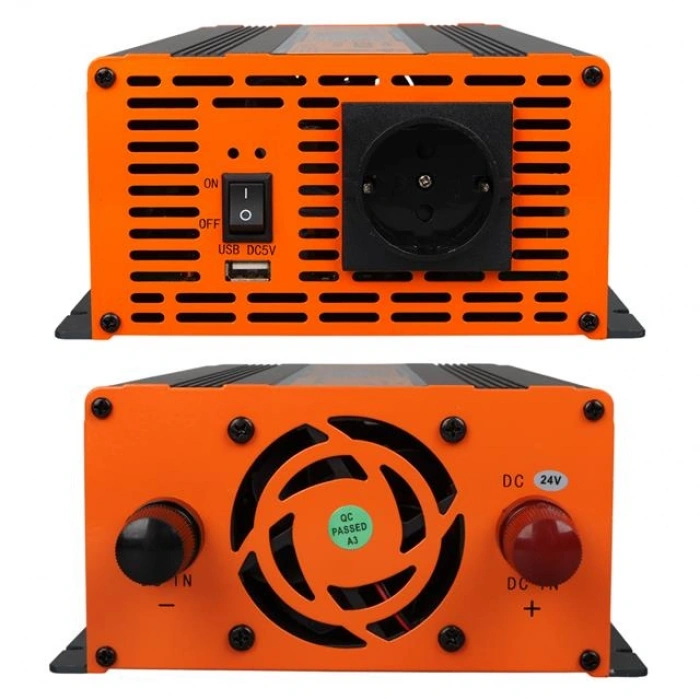 Powermaster PM-2000B 24 Volt 2000 Watt LED Ekranlı Power Inverter