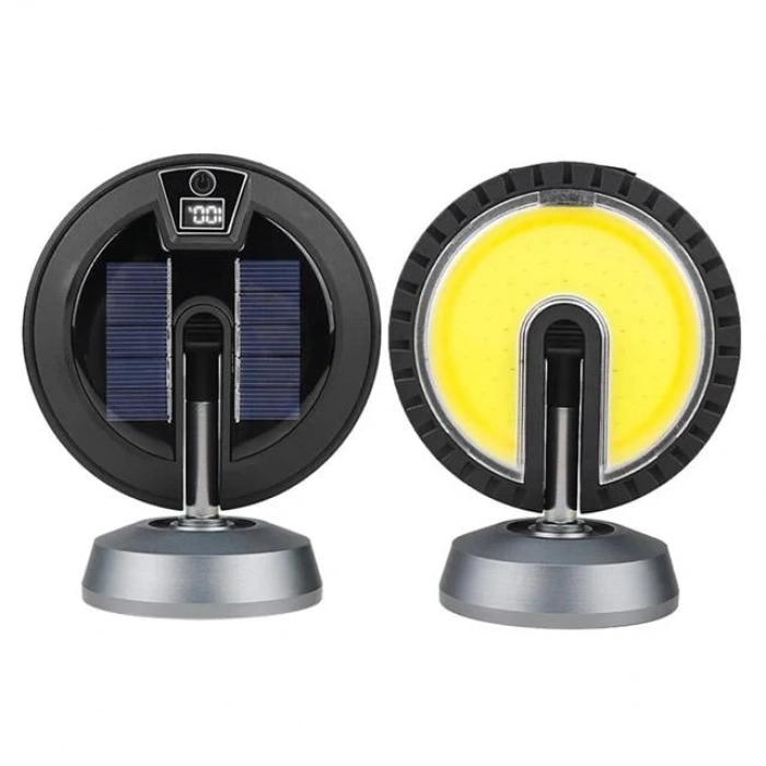 PowerMaster PM-24564 25 Watt USB - Type-C Girişli Cob Ledli Tek Yönlü 180 Derece Solar Çalışma Lambası