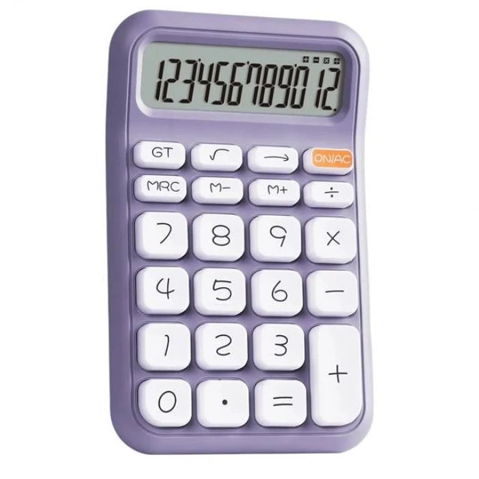 Powermaster PM-25411 Mor 12 Haneli Hesap Makinesi