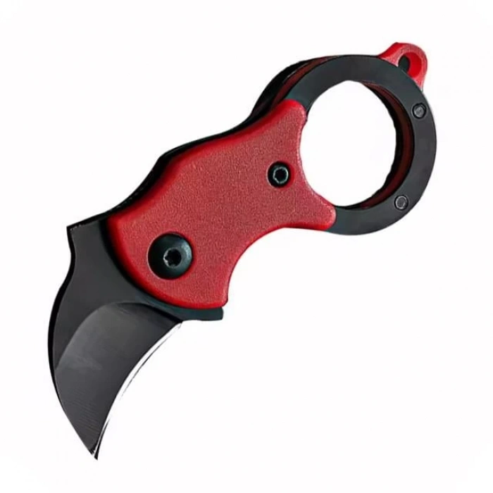 PowerMaster PM-28648 Mini Metal Karambit Balıkçı Kamp Bıçağı Karabina