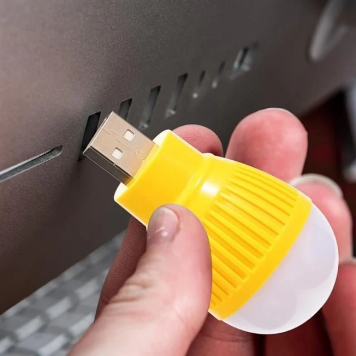 PowerMaster PM-34389 USB Beyaz Gece Lambası Mini Ampul Aydınlatma