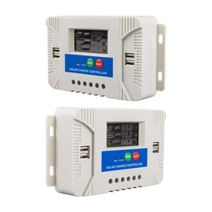 PowerMaster PM-40A 12 Volt - 24 Volt - 40 Amper 4 USBLI Dijital Otomatik Solar Şarj Kontrol Regülatörü