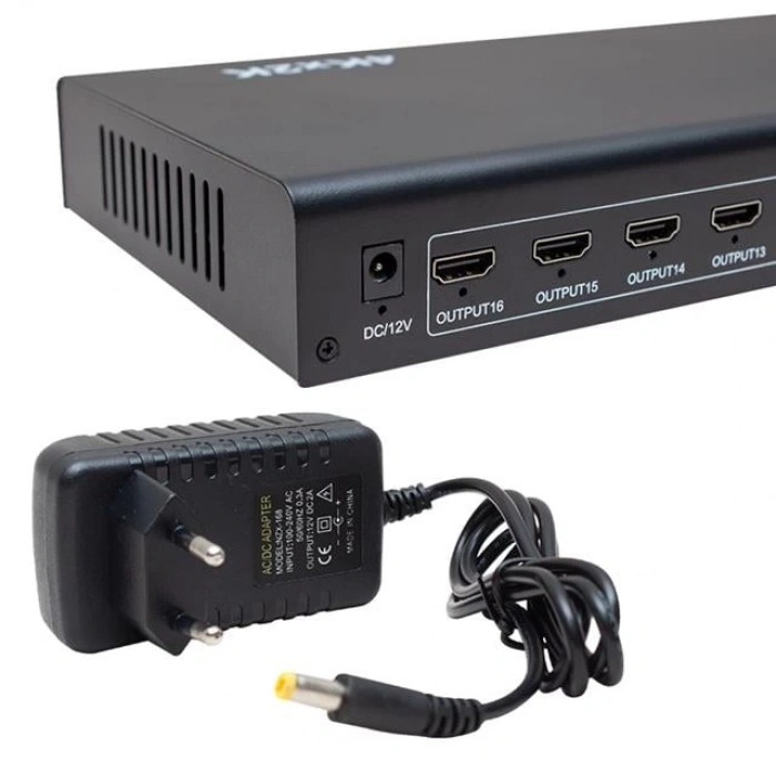 Powermaster PM-4948 16 Port 1080P 3D 16lı HDMI Dağıtıcı