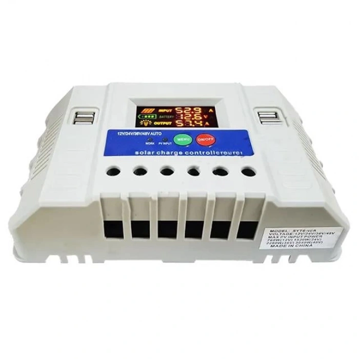 Powermaster PM-60A 12V-24V-36V-48V 60A 4 Usbli Dijital Otomatik Solar Şarj Regülatörü