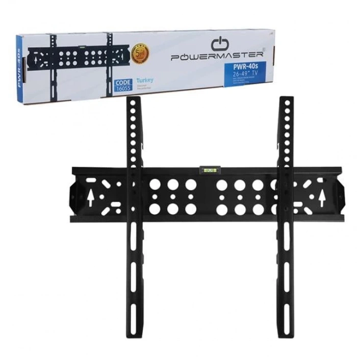 Powermaster PWR-40S Kilitli 26-49Lcd-Led Tv Duvar Askı Aparatı