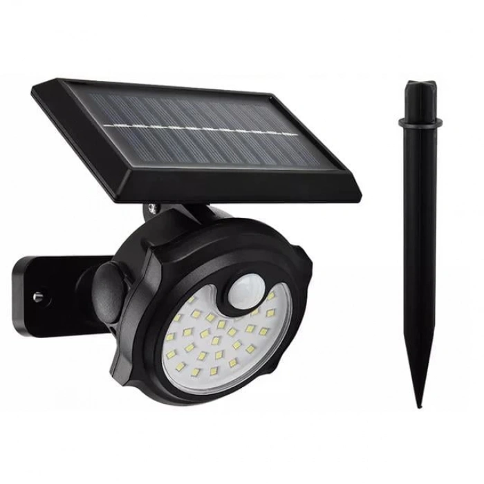 Powermaster SH-1705A 26 Ledli Sensörlü 3 Modlu Solar İndiksiyon Duvar Lambası
