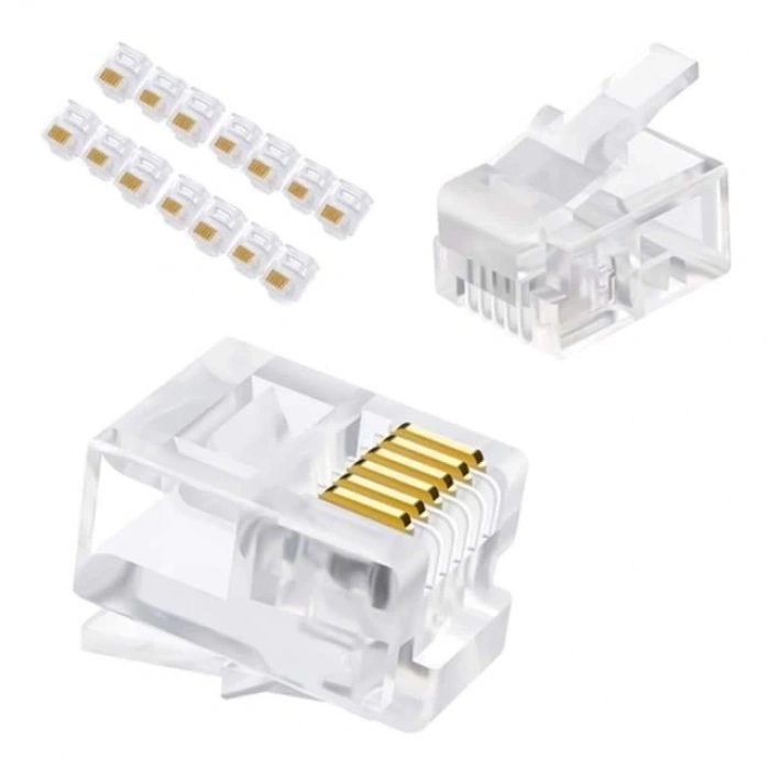 PowerMaster Telefon Soketi 6P/6C (100lü Paket)