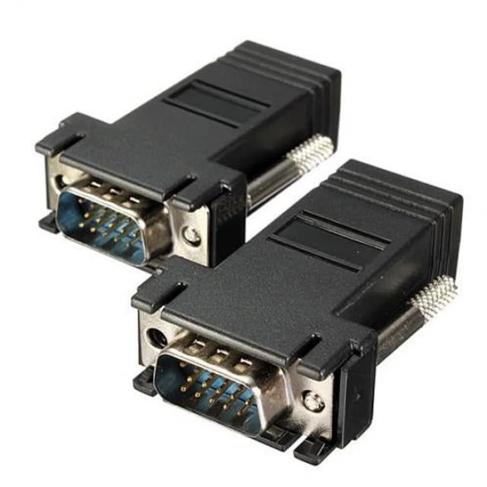Powermaster VGA Extender RJ45 CAT5/CAT6/CAT7 Uzatıcı Çevirici (2li Paket)