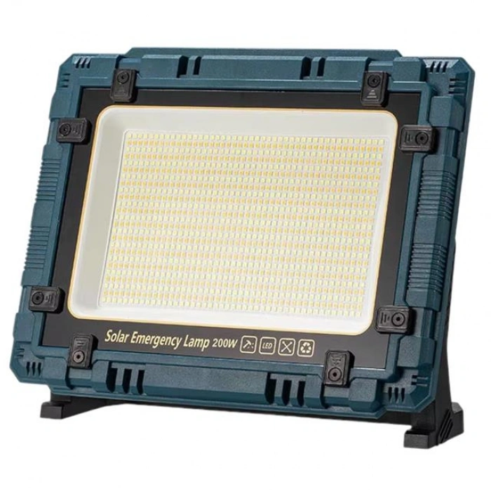 Powermaster W8109-1 Kamp Tipi 200 Watt Ledli Solar Aydınlatma / Acil Durum Lambası