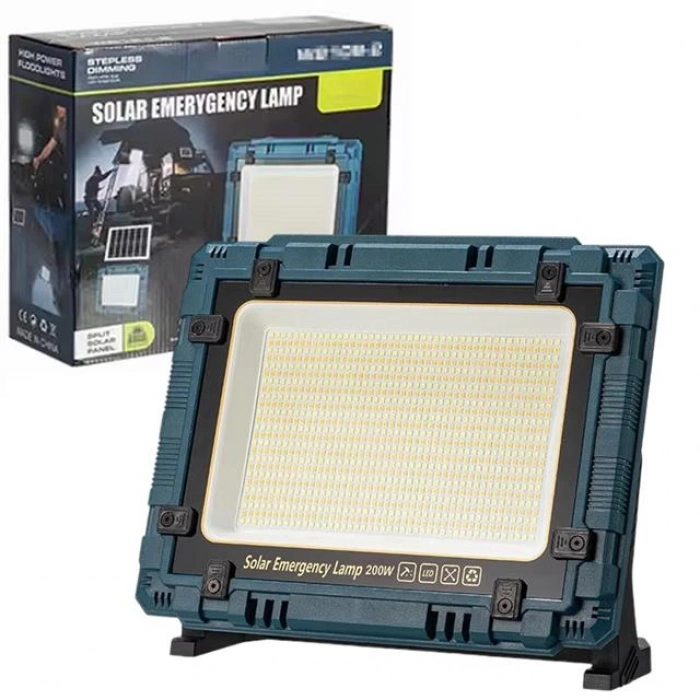 Powermaster W8109-1 Kamp Tipi 200 Watt Ledli Solar Aydınlatma / Acil Durum Lambası