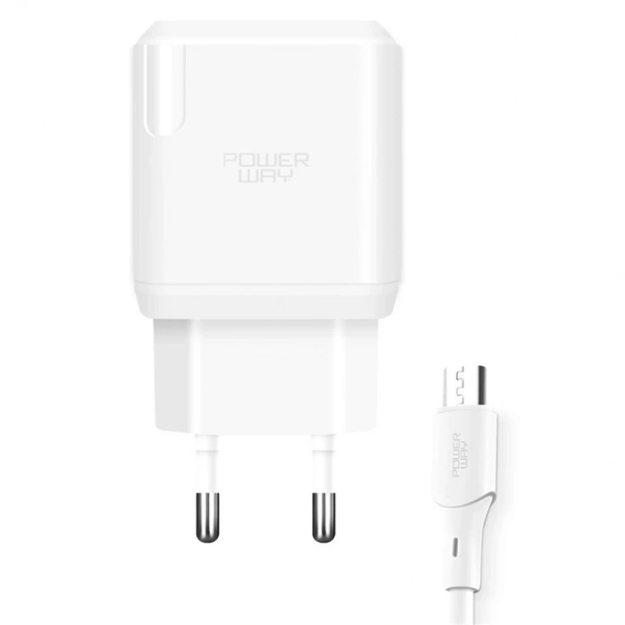 Powerway QCM30 18W Hızlı Şarj Adaptörü + Micro USB Kablo Seti