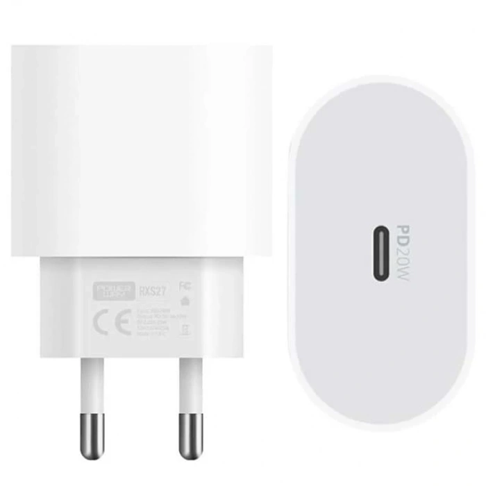Powerway RXS27 20W Type-C Şarj Adaptörü - Kablo Seti (Apple 15 Pro-Pro Max Uyumlu)