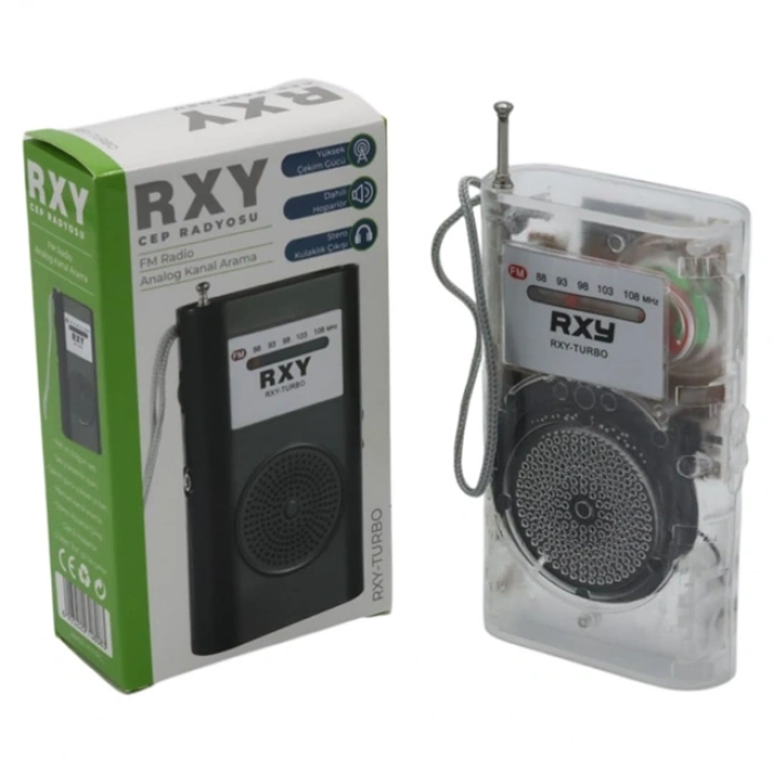 Roxy RXY-Turbo Cep Tipi Mini Analog Fm Radyo