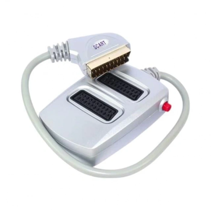 Scart Dağıtıcı 2 li Silver Butonlu