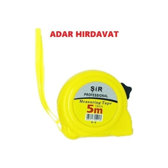 Şerit Metre Sarı Siyah Profesyonel 3x19mm Royaleks-özş-8879