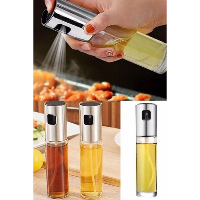 Sprey Cam Şişe Zeytinyağı Sirke Yağ Püskürtücü Yağdanlık 100 Ml