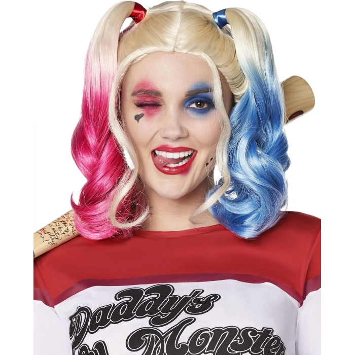 Suicide Squad Harley Quinn Kostüm Peruk