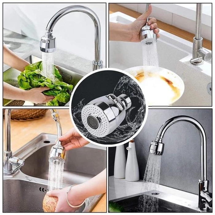 Sunup SN-27114 2 Kademeli Tasarruflu Musluk Başlığı 360 Derece