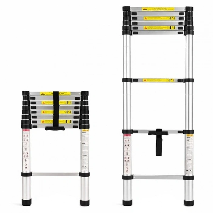 Sunup SN-29689 6.2 Metre Geri Çekilebilir Merdiven Karavan & Tekne Katlanır Alüminyum
