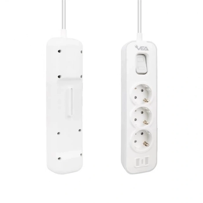 Vea VE-NOVA103 A Class 3lü Anahtarlı 1.5 Metre Akım Korumalı Priz