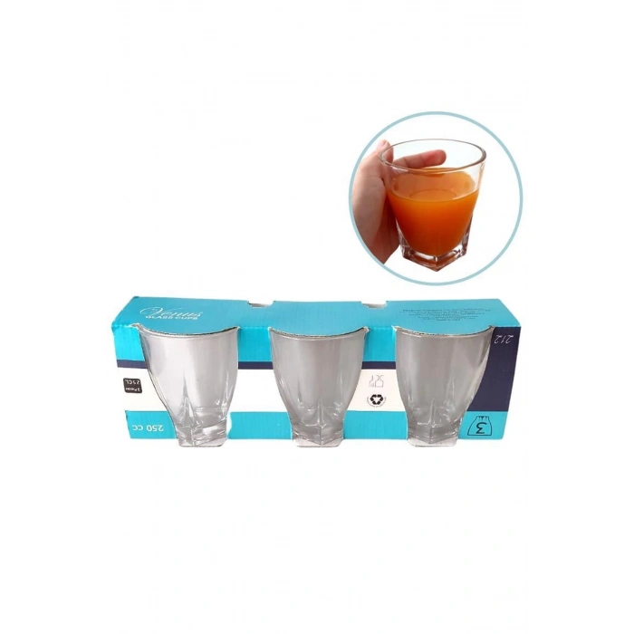 Venüs 3lü Su Bardağı 250ml Royaleks-212