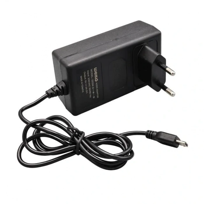 Weko 5 Volt - 3 Amper Micro Usb Uçlu Priz Tipi Adaptör