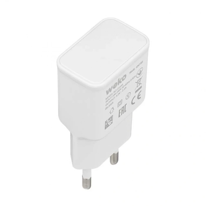 Weko WK-21434 2.1 Amper Telefon Şarj Adaptörü + Micro USB Kablo