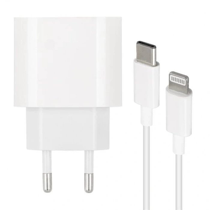 Weko WK-21443 PD-C 20 Watt Telefon Şarj Adaptörü + Type-C To Lightning Kablo