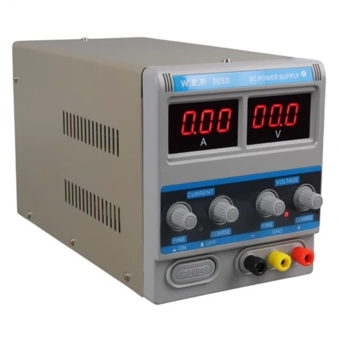 WEP 305D Ayarlanabilir Güç Kaynağı Laboratuvar Tipi DC0-30 Voltaj 0-5 Amper Adaptör