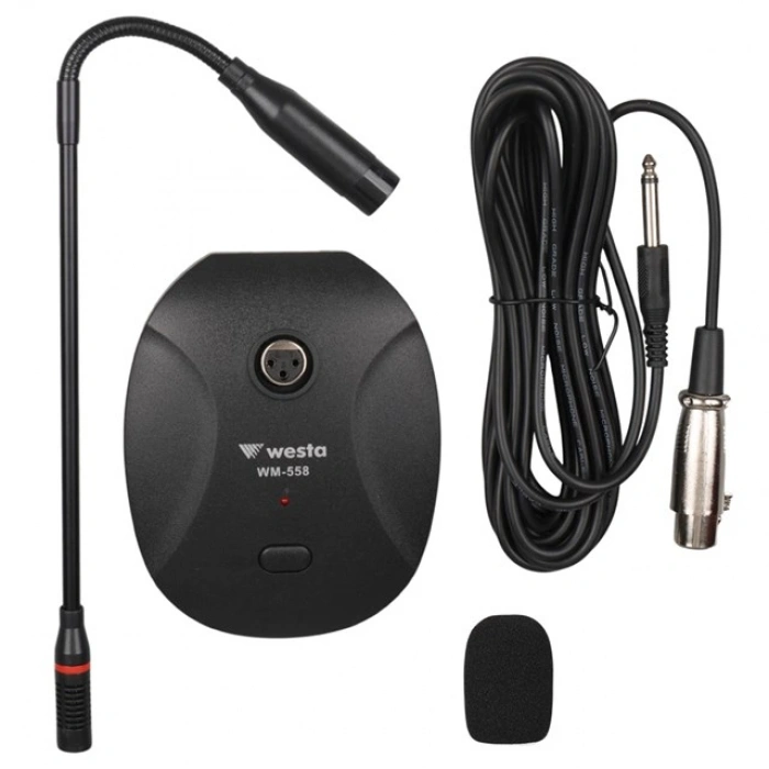 Westa Wm-558 Kondenser Işıklı Konferans Kürsü Mikrofonu