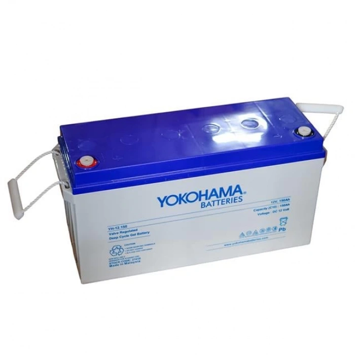 Yokohama YH-27018 12V 150Ah Tam Bakımsız Deep Cycle Jel Akü (481x170x241mm)