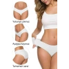 3 Adet Kadın Dikişsiz Lazer Kesim Esnek İz Yapmayan Külot S3