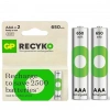 GP Recyko 650 Mah R03 AAA Şarjlı 2li İnce Kalem Pil