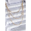 HarmonyAura 316L Çelik Gold Renk 3lü Minimal Toplu Kadın Kolye