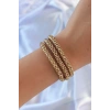 HarmonyAura Altın Renk Çoklu Kadın Bileklik