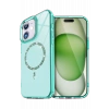HarmonyAura Apple iPhone 12 Live Diamond Magsafe Kapak - Yeşil