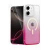 HarmonyAura Apple iPhone 12 Pummel Shiny Magsafe Kapak - Pembe