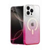 HarmonyAura Apple iPhone 14 Pro Max Pummel Shiny Magsafe Kapak - Pembe