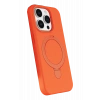 HarmonyAura Apple iPhone 14 Pro Max Regal Magsafe Standlı Kapak - Turuncu