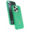 HarmonyAura Apple iPhone 14 Pro Max Regal Magsafe Standlı Kapak - Yeşil