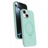HarmonyAura Apple iPhone 14 Regal Magsafe Standlı Kapak - Su Yeşili