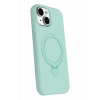 HarmonyAura Apple iPhone 14 Regal Magsafe Standlı Kapak - Su Yeşili