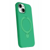 HarmonyAura Apple iPhone 15 Plus Regal Magsafe Standlı Kapak - Yeşil
