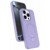 HarmonyAura Apple iPhone 15 Pro Max Regal Magsafe Standlı Kapak - Lila